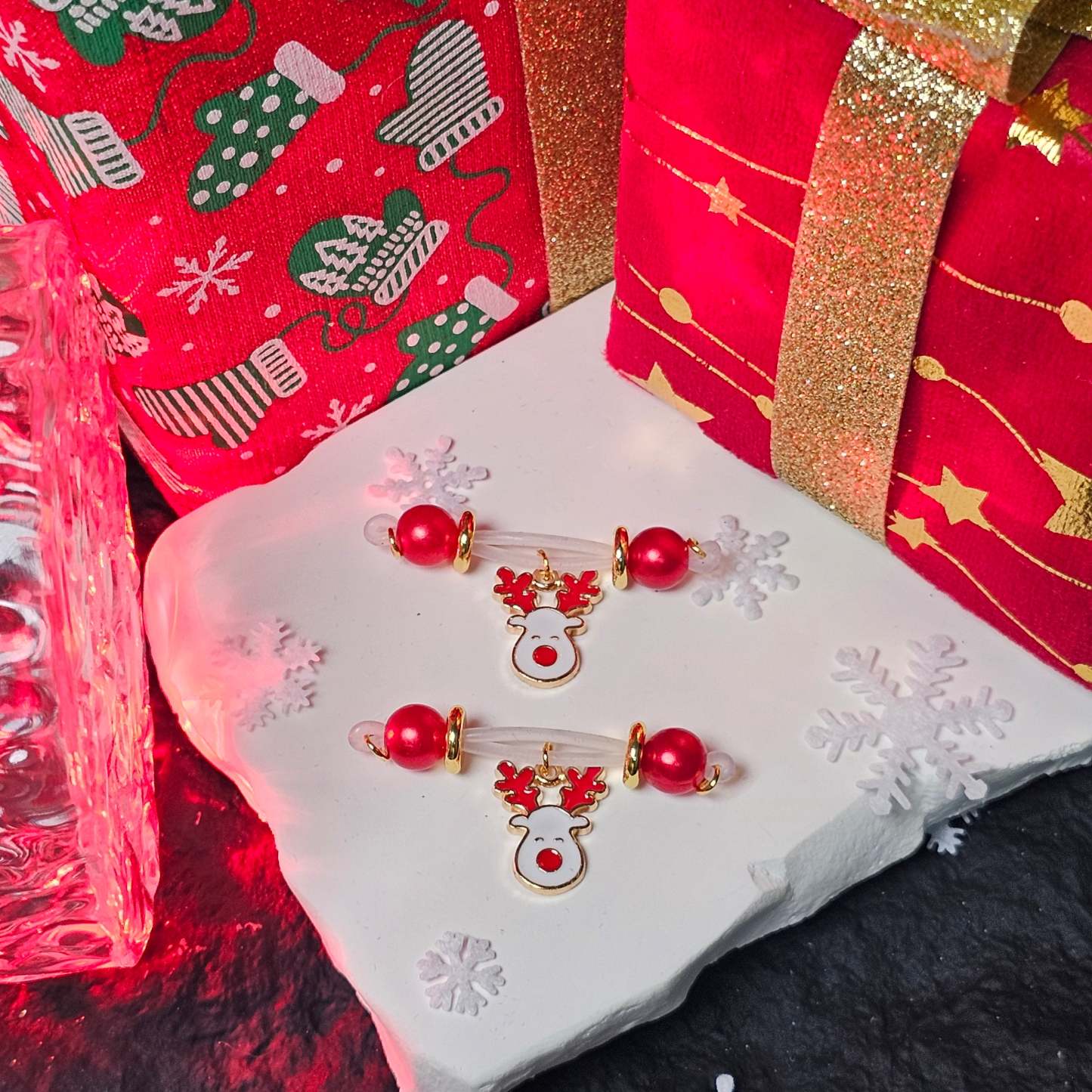 Adjustable Nipple Clamps Christmas Deer