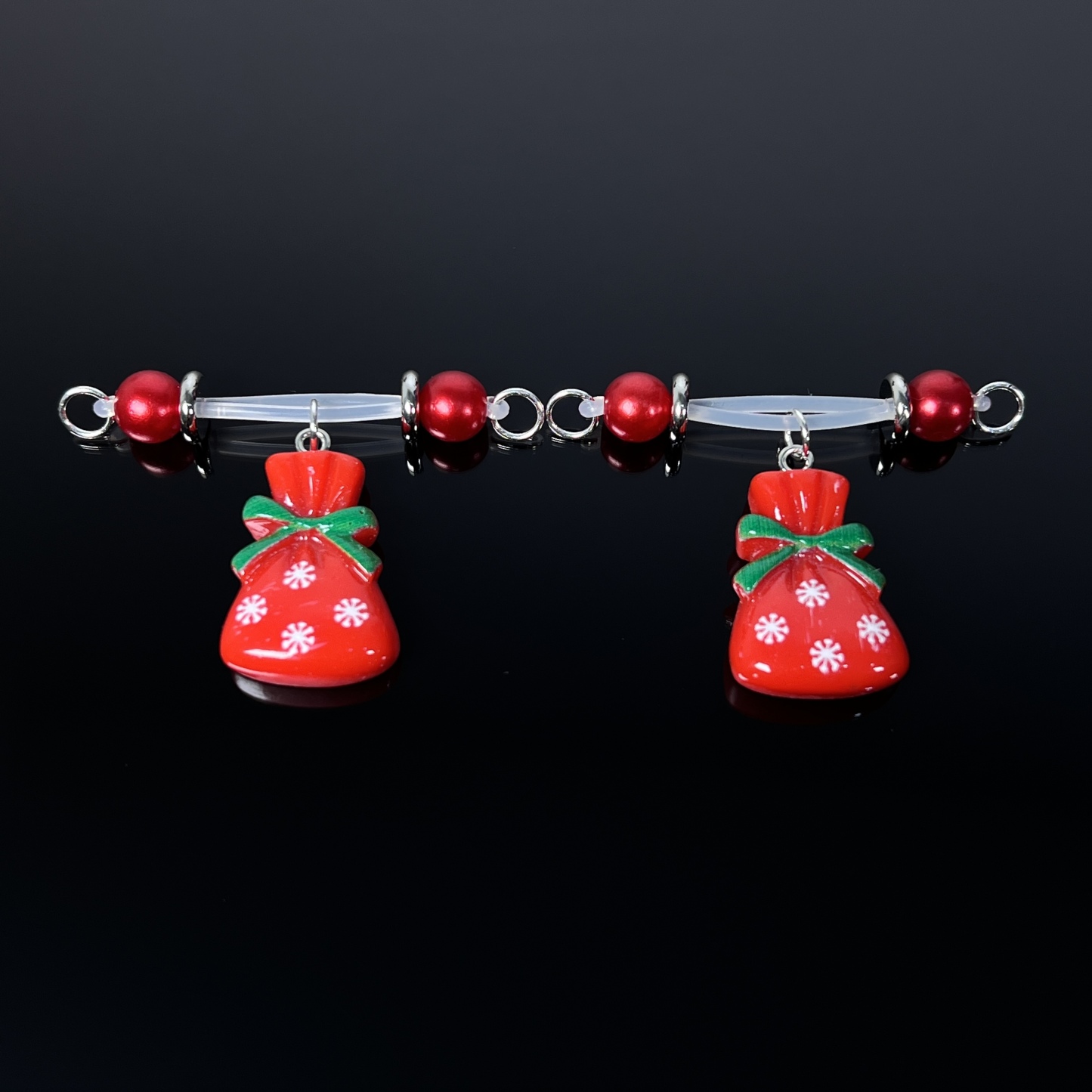 CandySack™ Red Pearl Clips