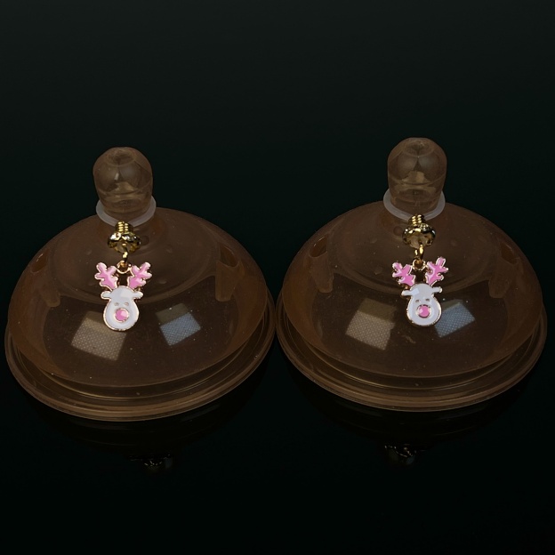 Pink Deer Charm Clip