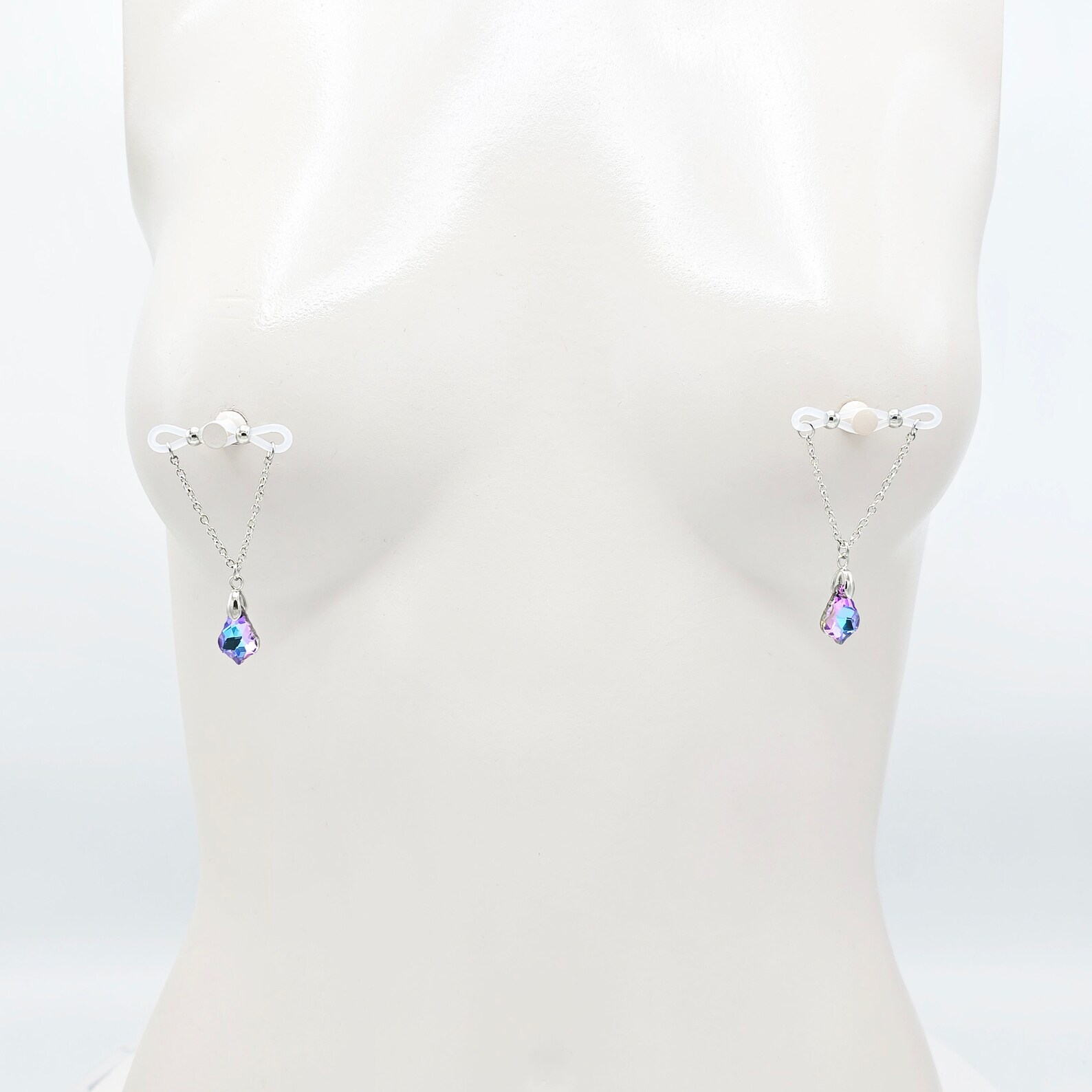 Crystal Pendant Nipple Ring