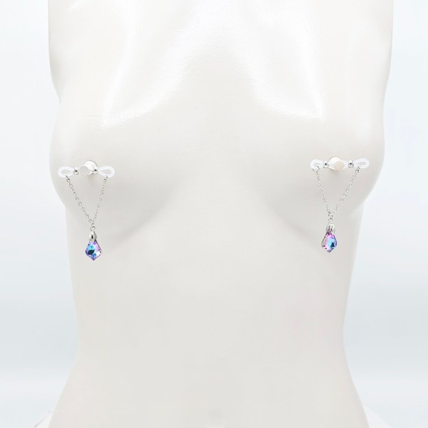 Crystal Pendant Nipple Ring