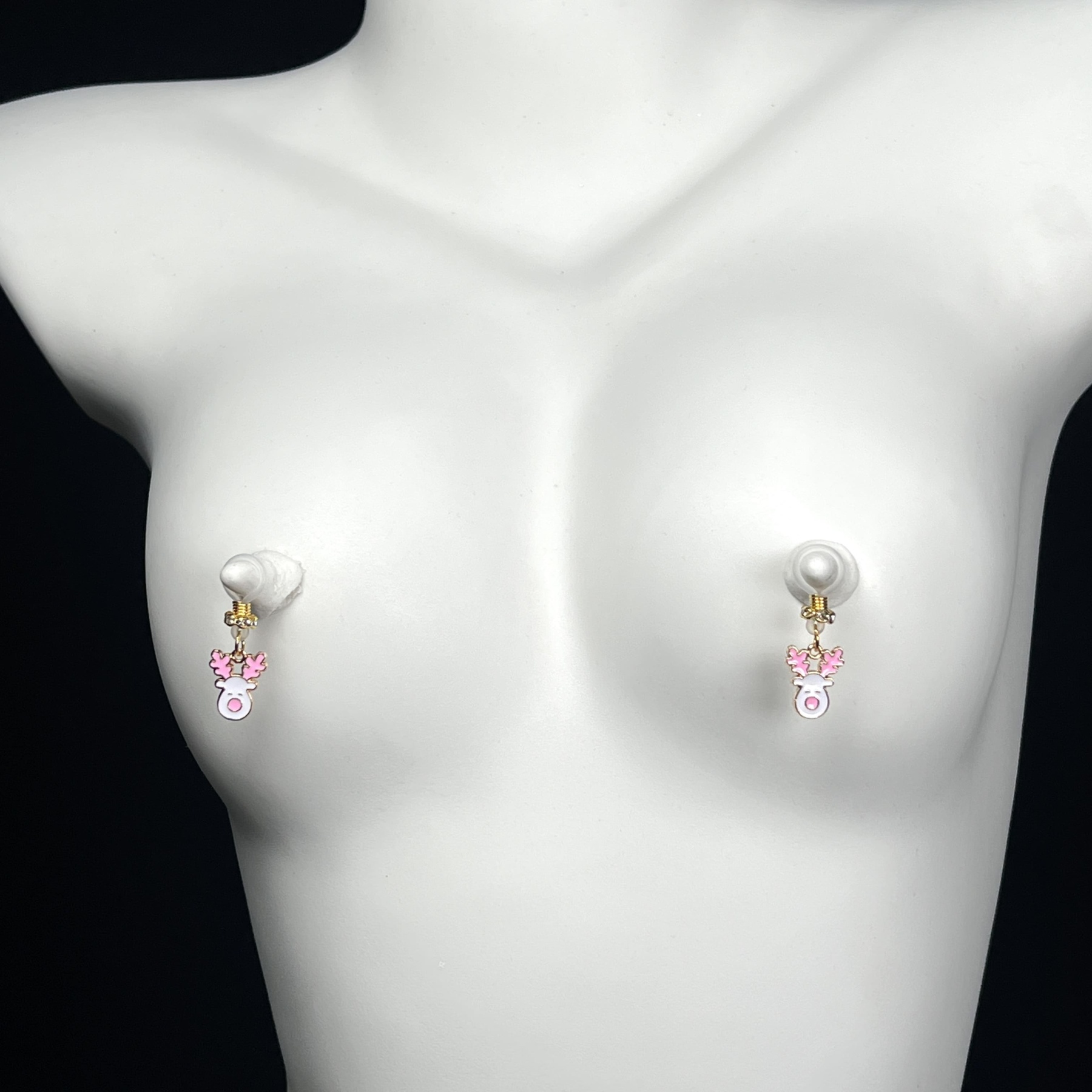 Pink Deer Charm Clip