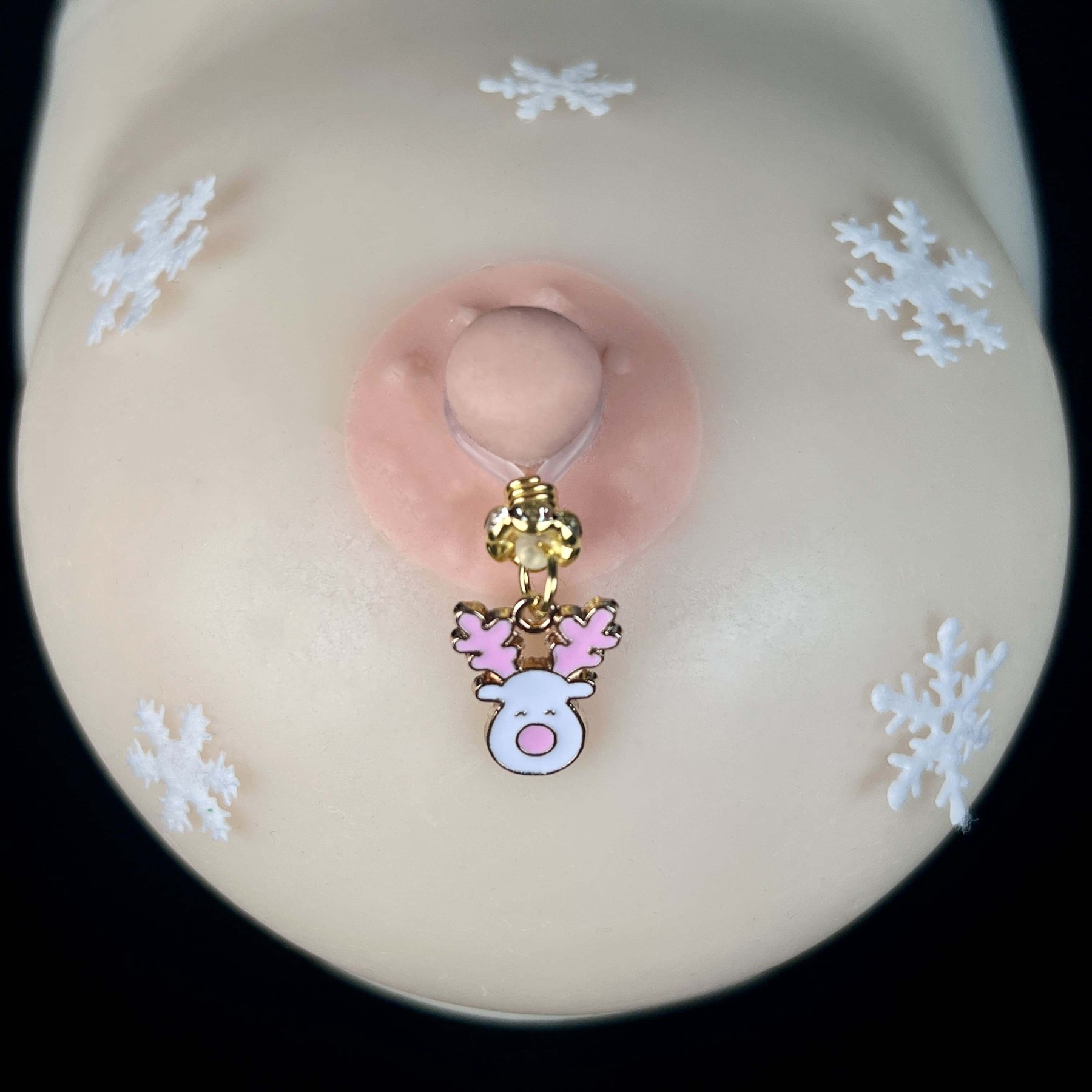 Pink Deer Charm Clip
