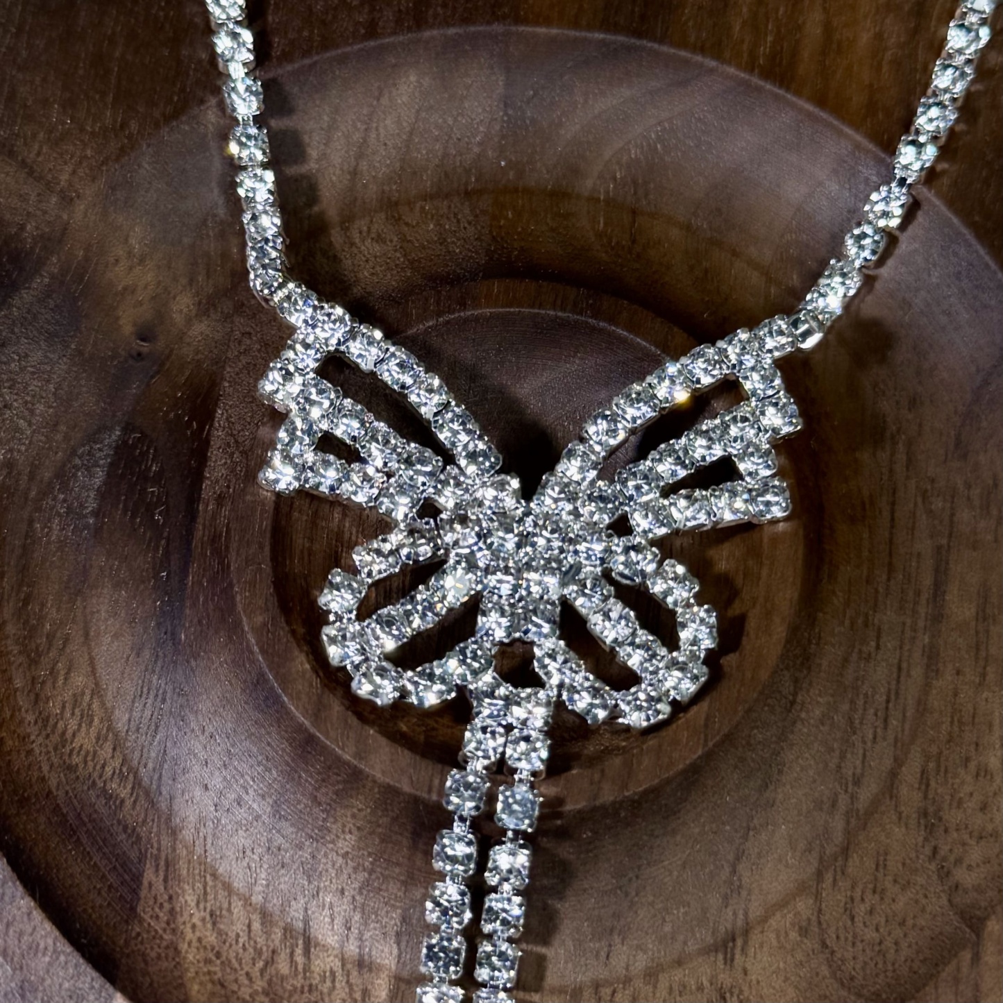 Crystal butterfly nipple chain