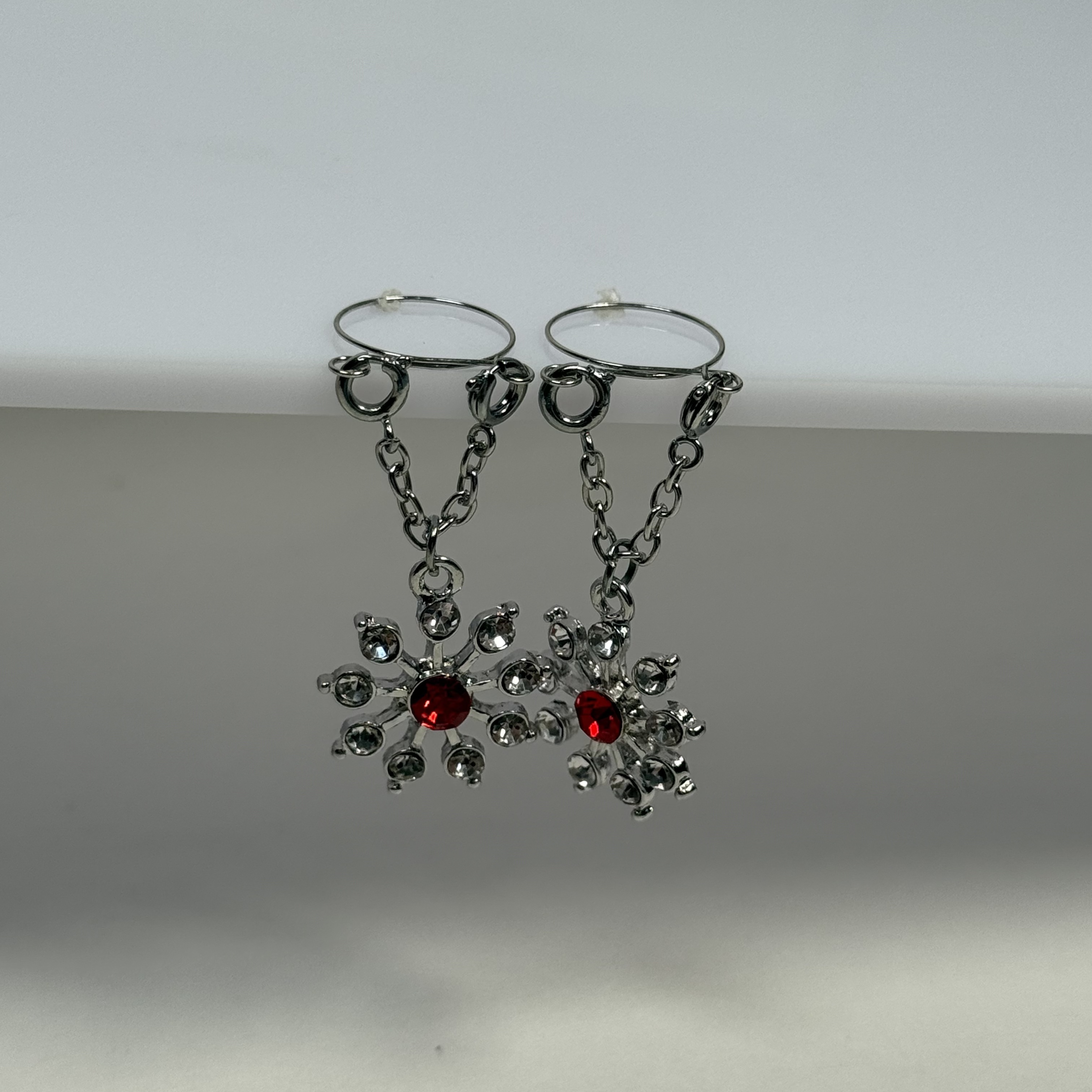 Adjustable Nipple Jewelry - Crystal Flower - 1