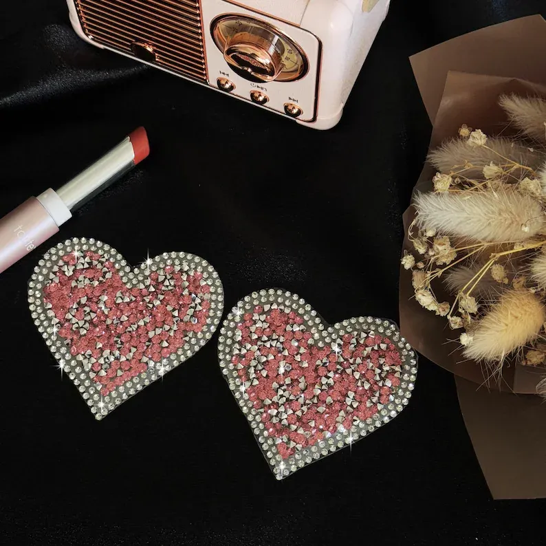 Rhinestone chest stickers