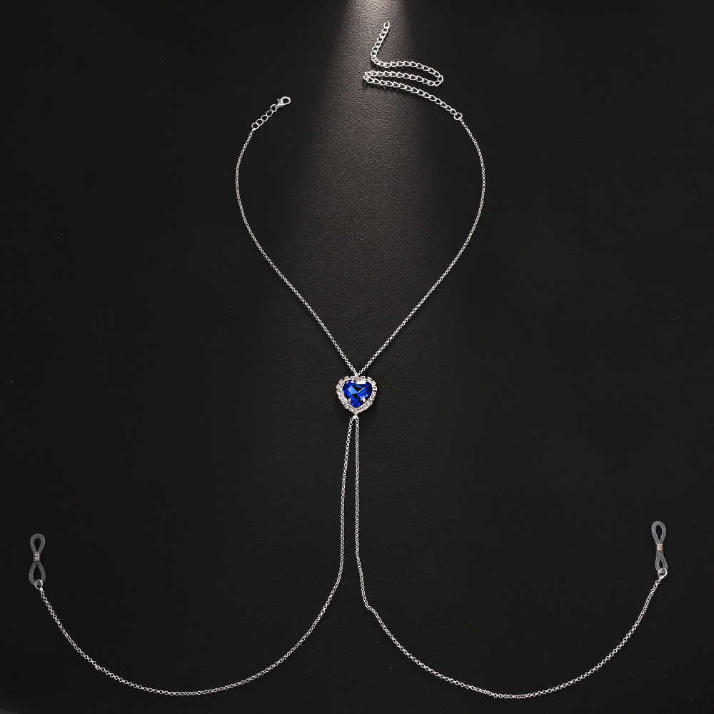 High-end pure heart diamond necklace