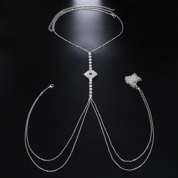 Minimalist Evil Eye Chest Chain
