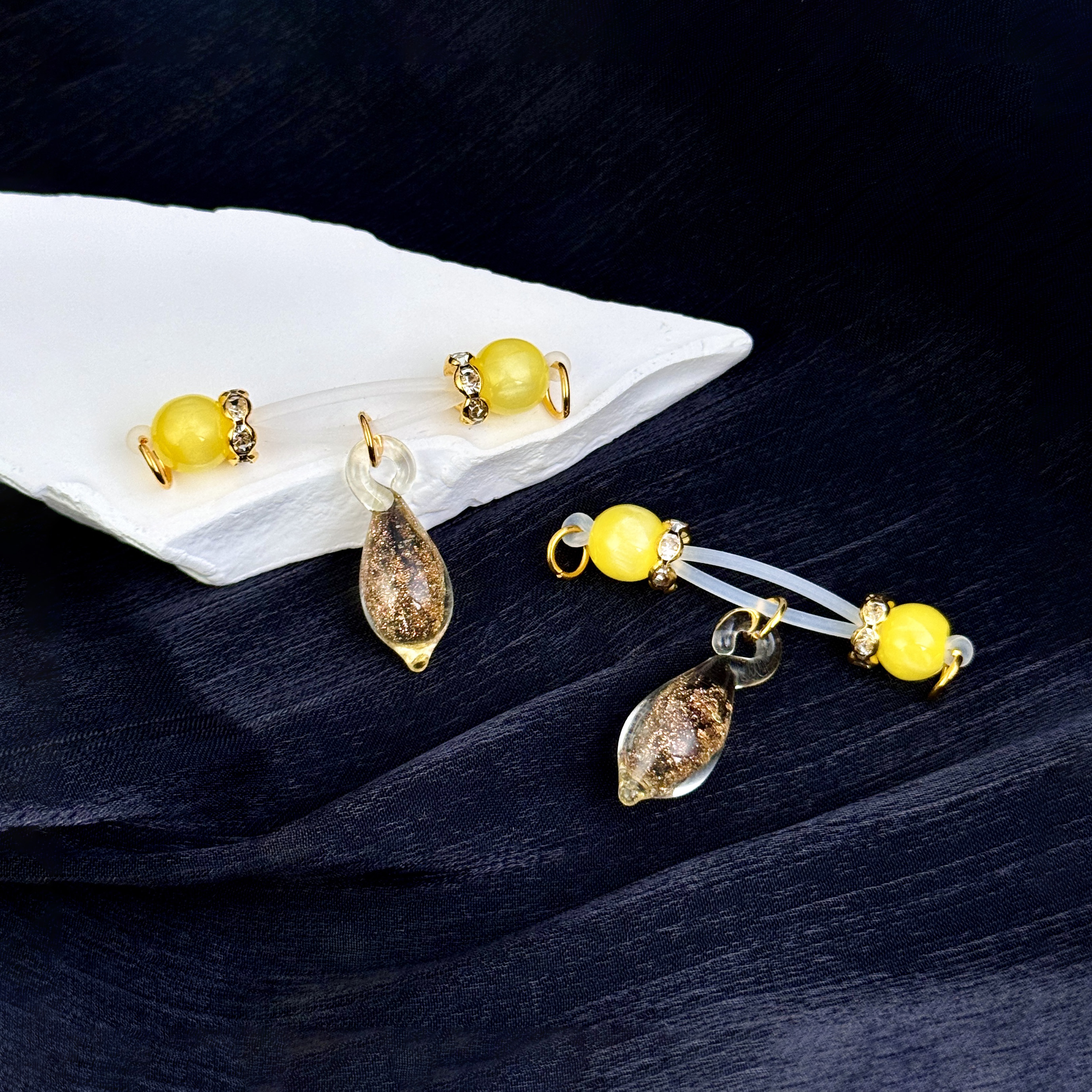 Golden Teardrop Nipple Clips
