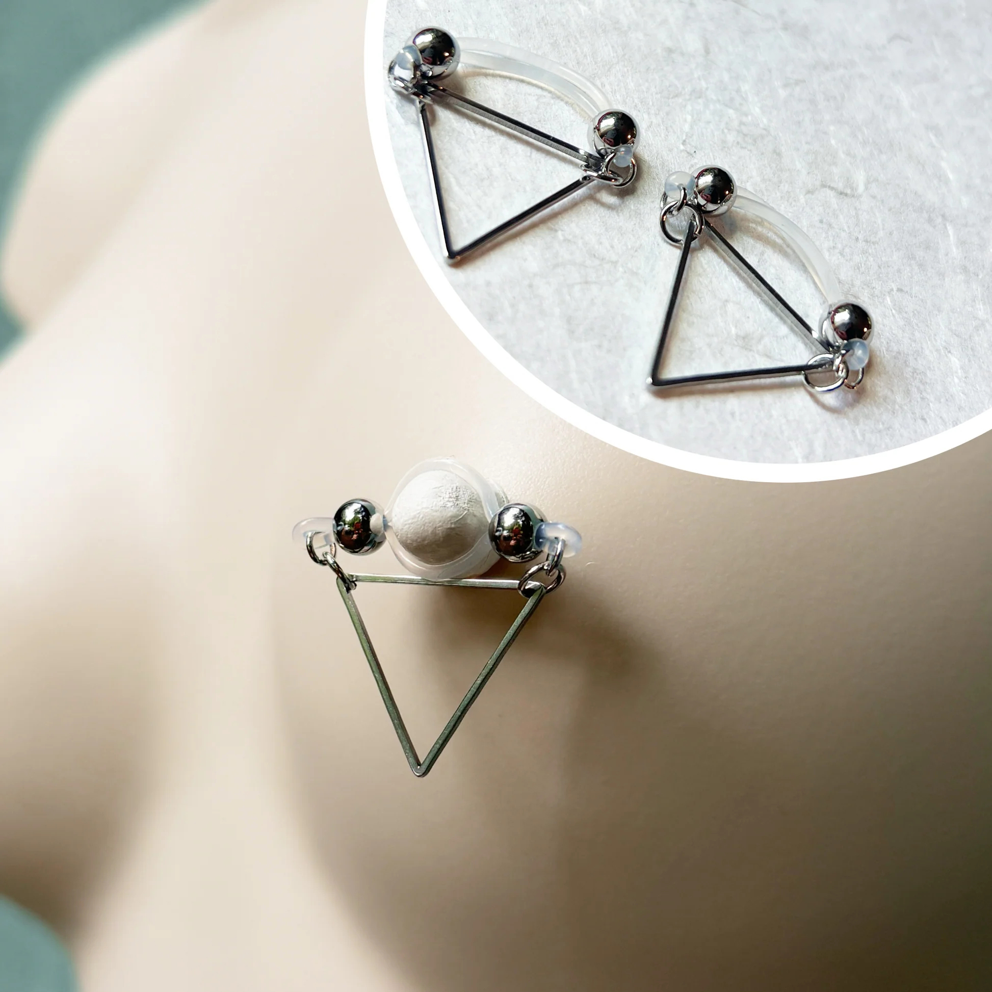 Triangle Line Nipple Clips