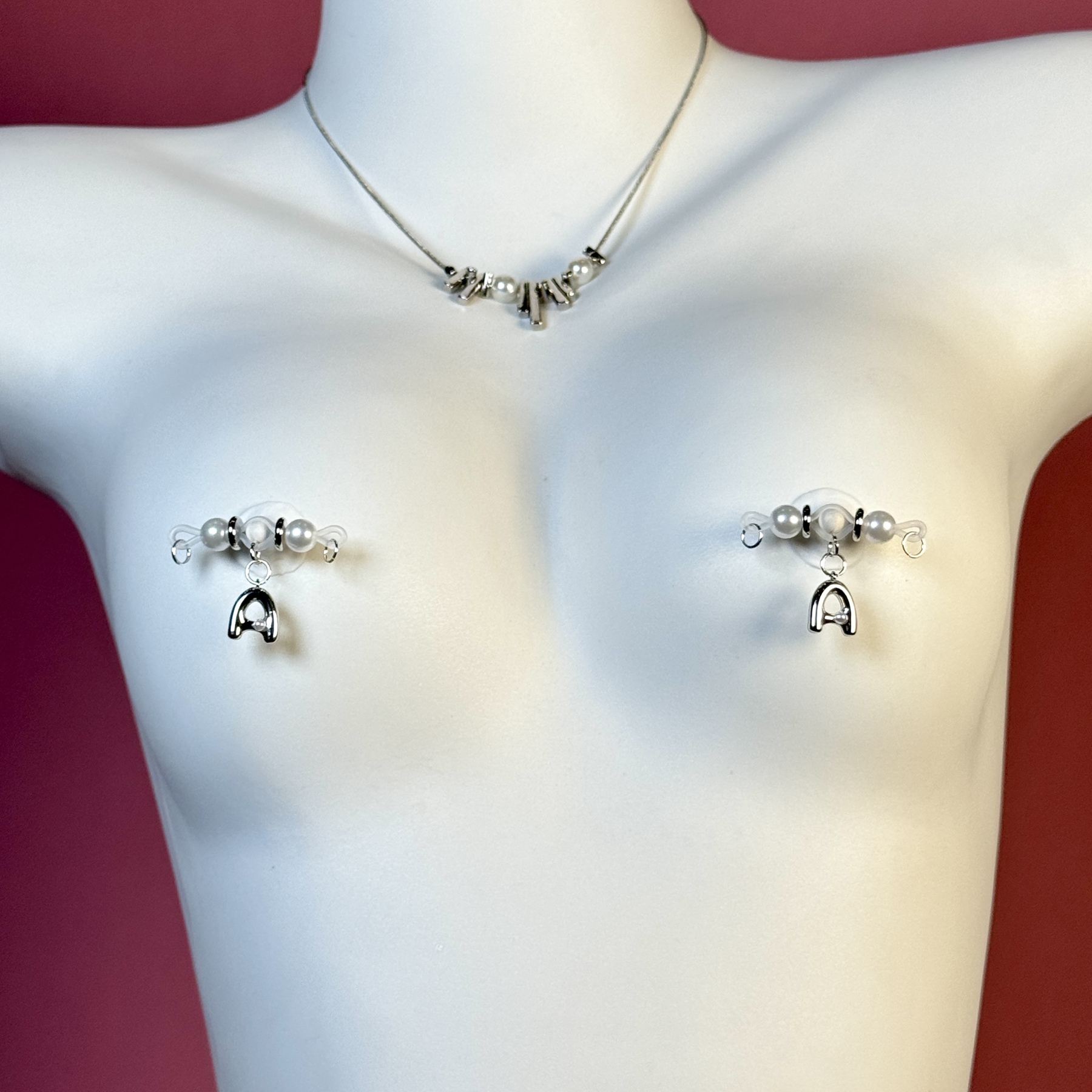 Gold & Silver Pearl Bar Set