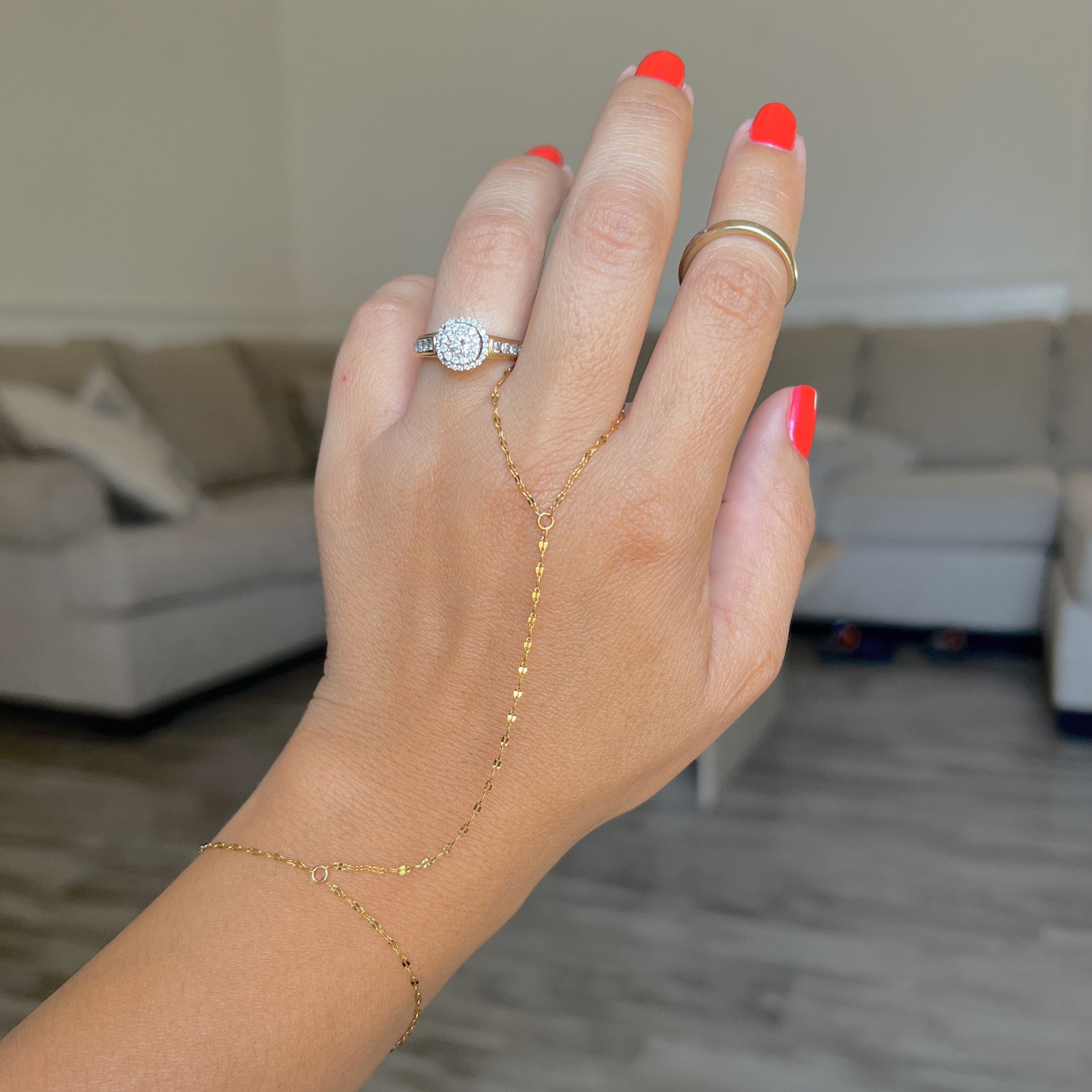 18K Gold Diamond-Cut Bracelet