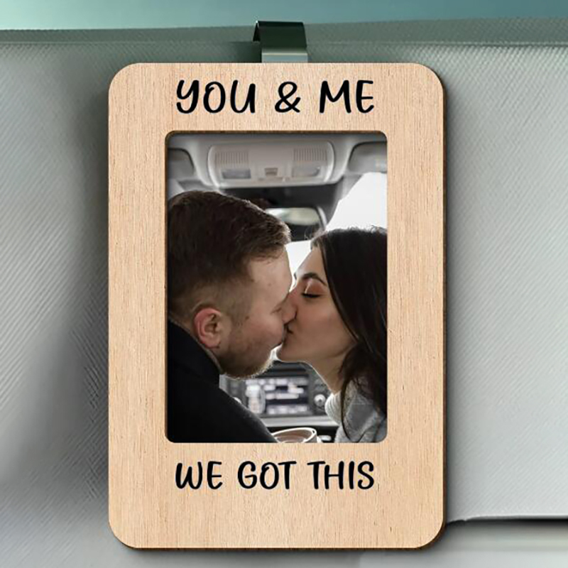 Personalized Couple Photo Car Visor Clip-Thyye