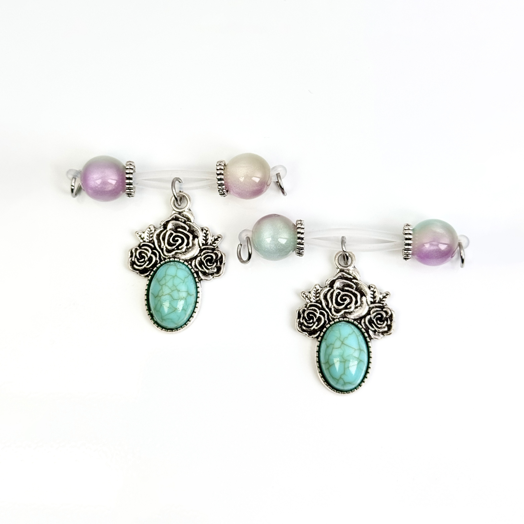 Mystic Rose Gem Nipple Ring