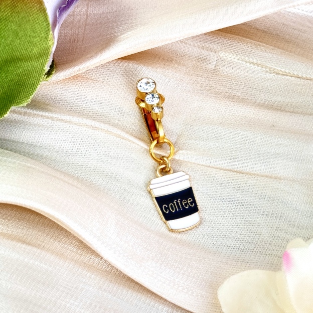 Coffee Cup Faux Belly Button Ring