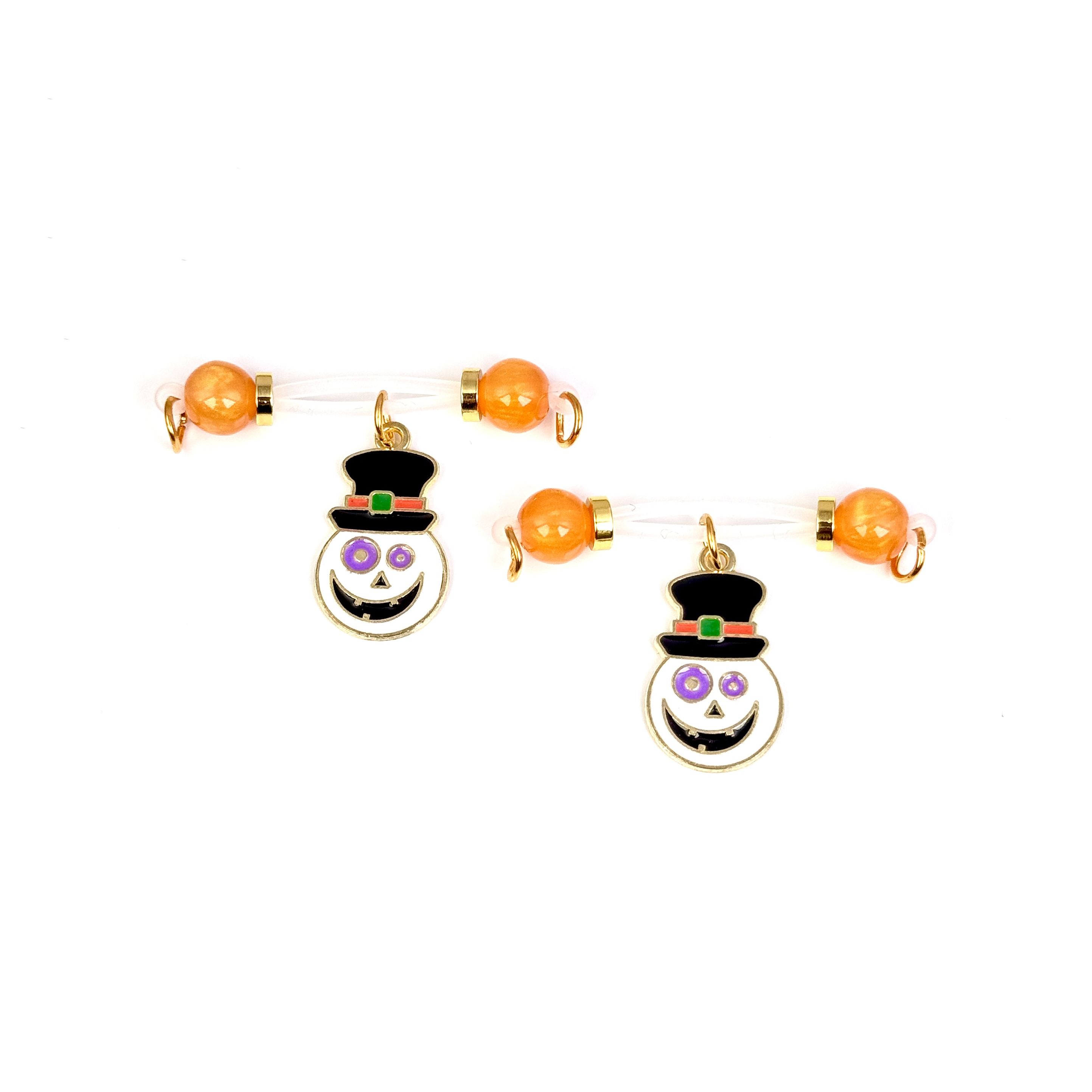 Halloween Frosty Charm Nipple Jewelry