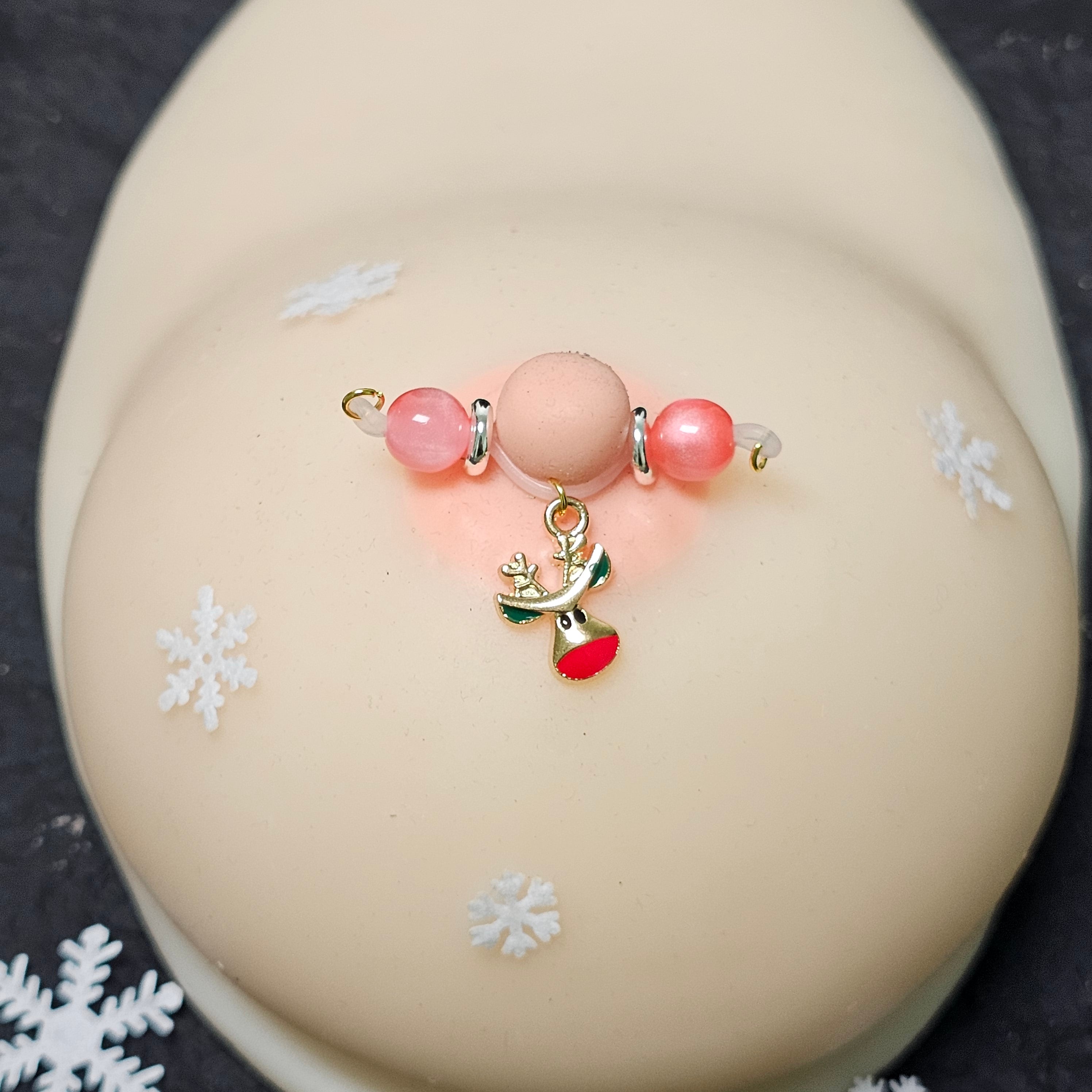 Nipple clamps Christmas reindeer