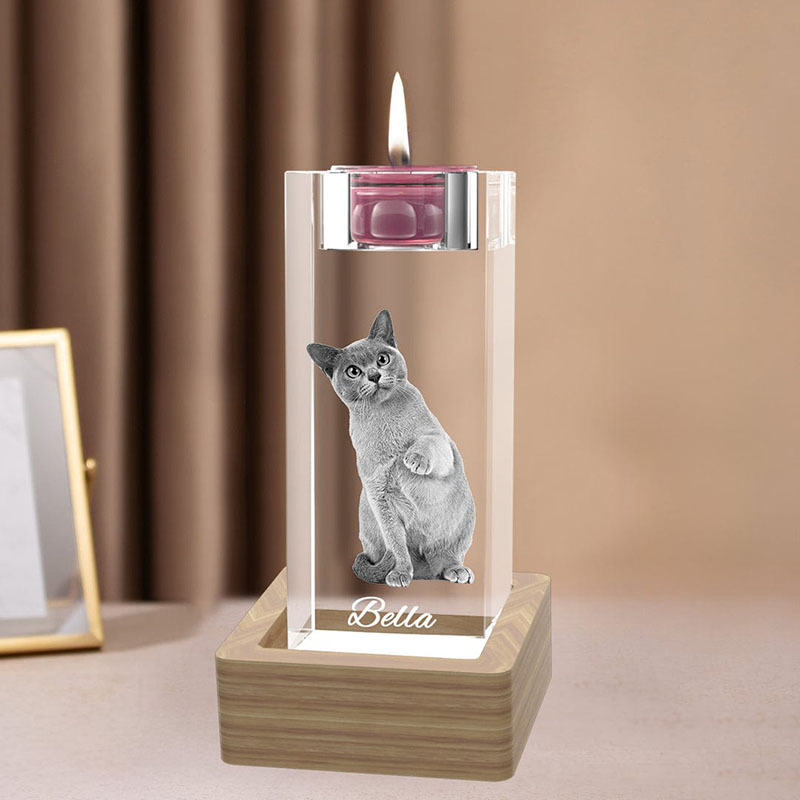 3D Crystal Candle Holder Gift-Without Candle-Thyye