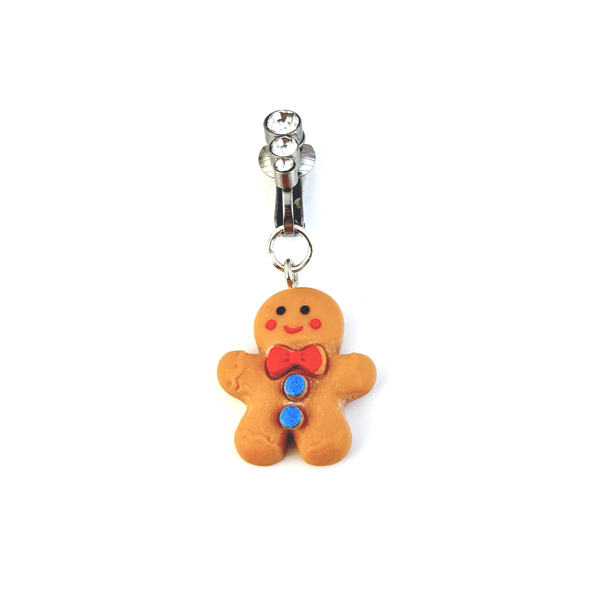 Gingerbread Man Non-Piercing Navel Ring