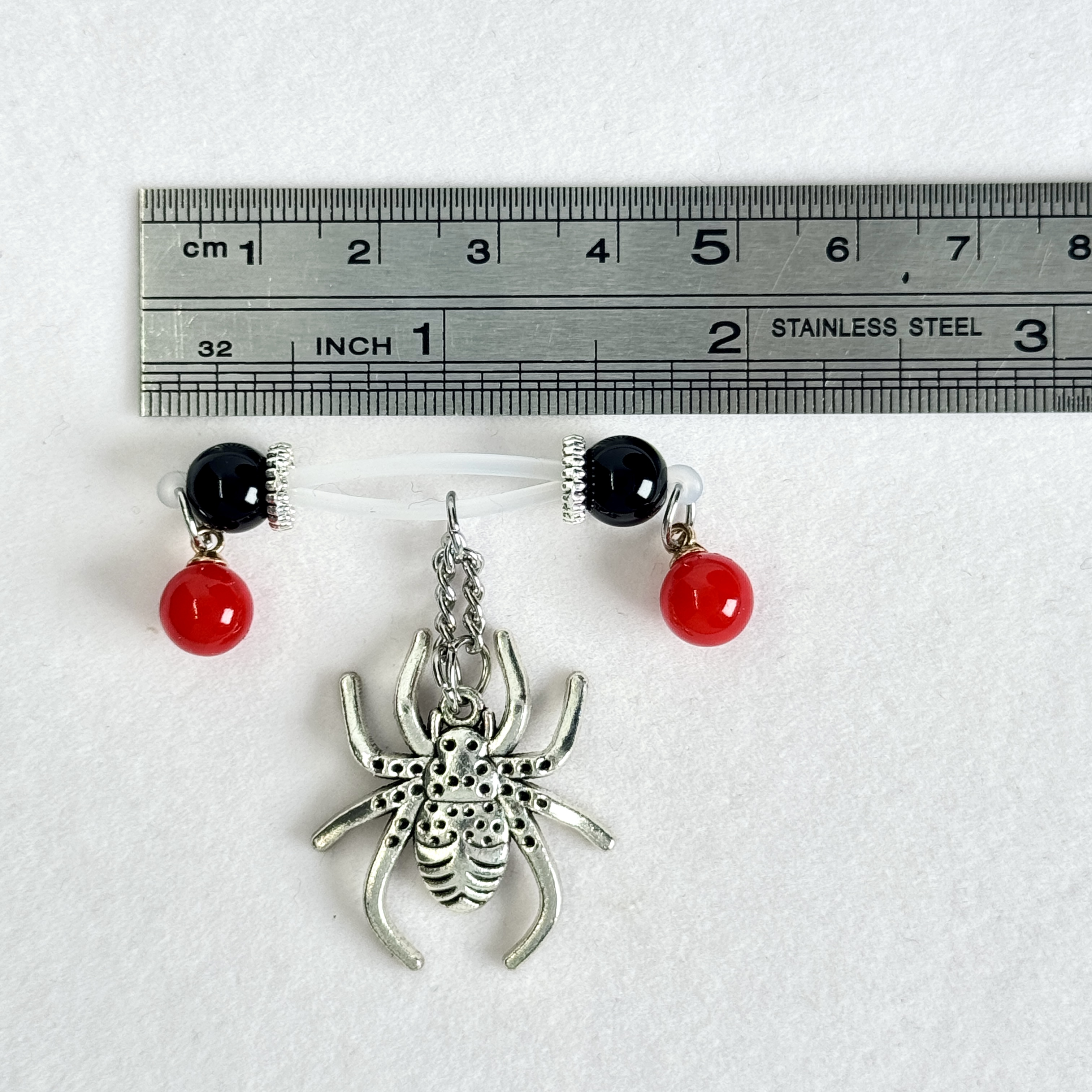 Midnight Spider Charm Nipple Jewelry