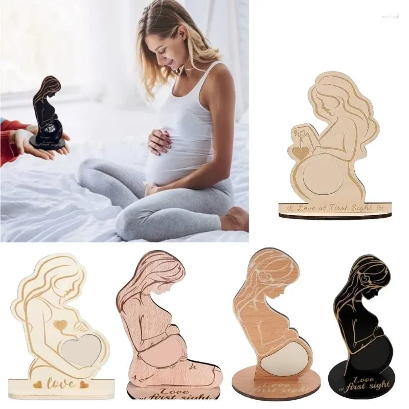 Custom-Maternity Party Wooden Photo Frame - Capture the joy of first-time motherhood - Unique decoration-Thyye