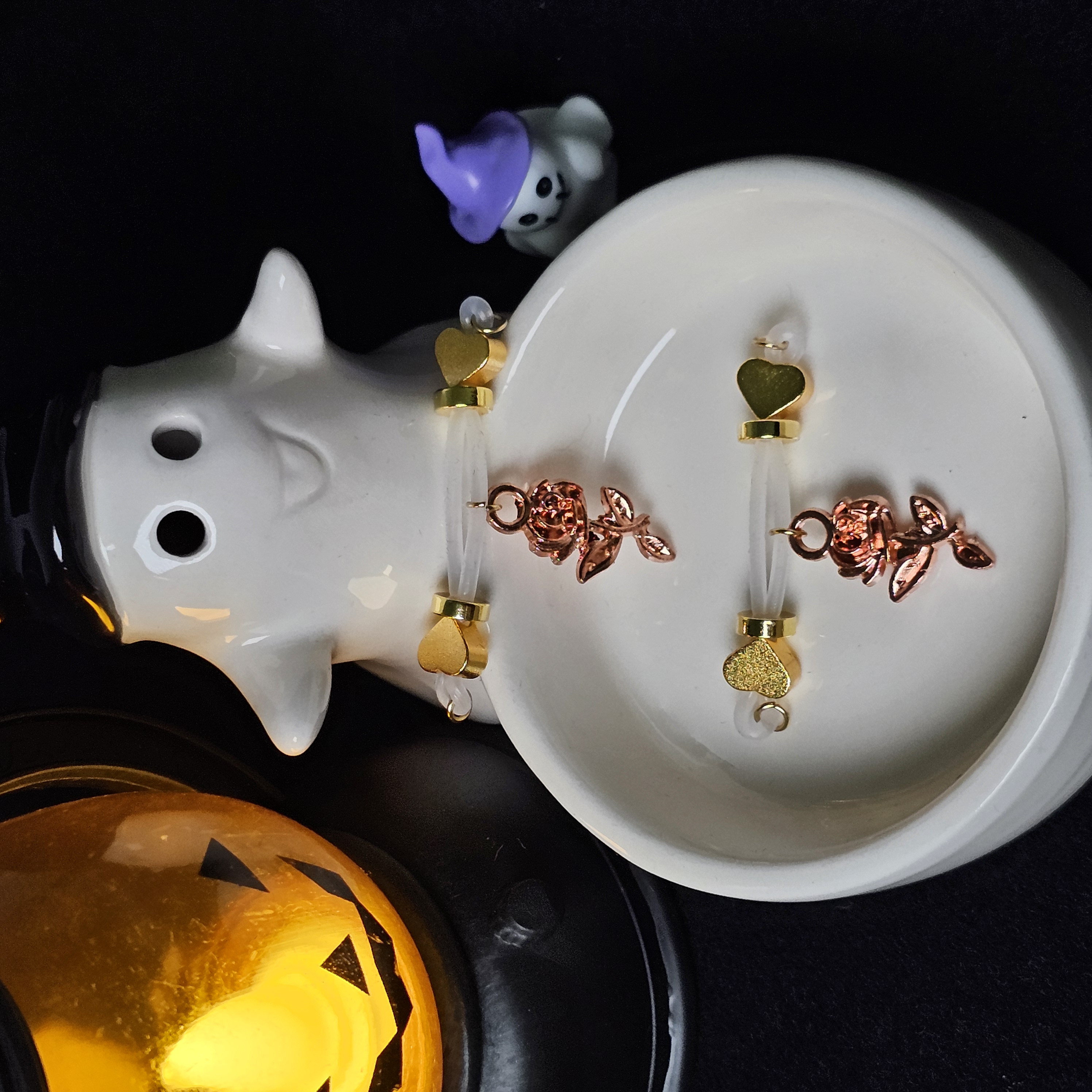 24K gold nipple rose