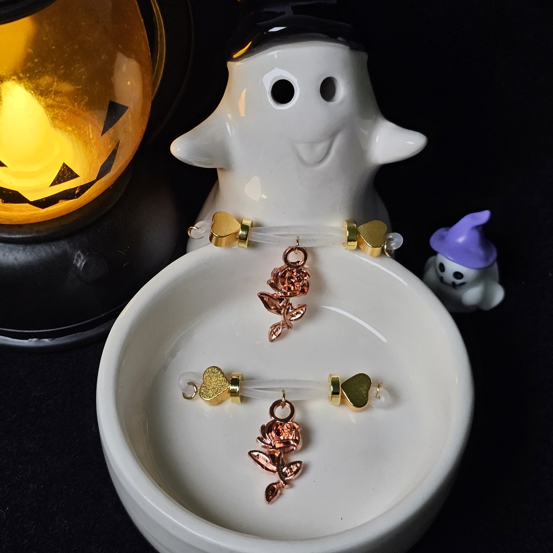 24K gold nipple rose