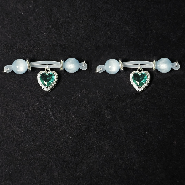 Crystal + Green Gemstone