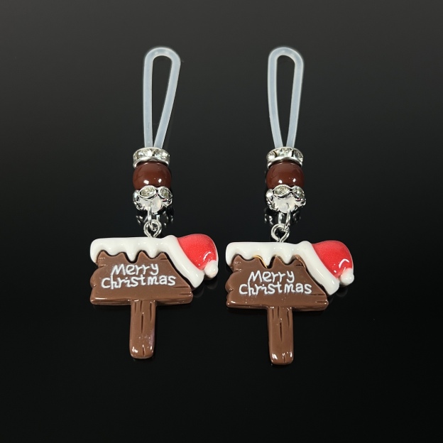 Mocha Vertical Charm Clips