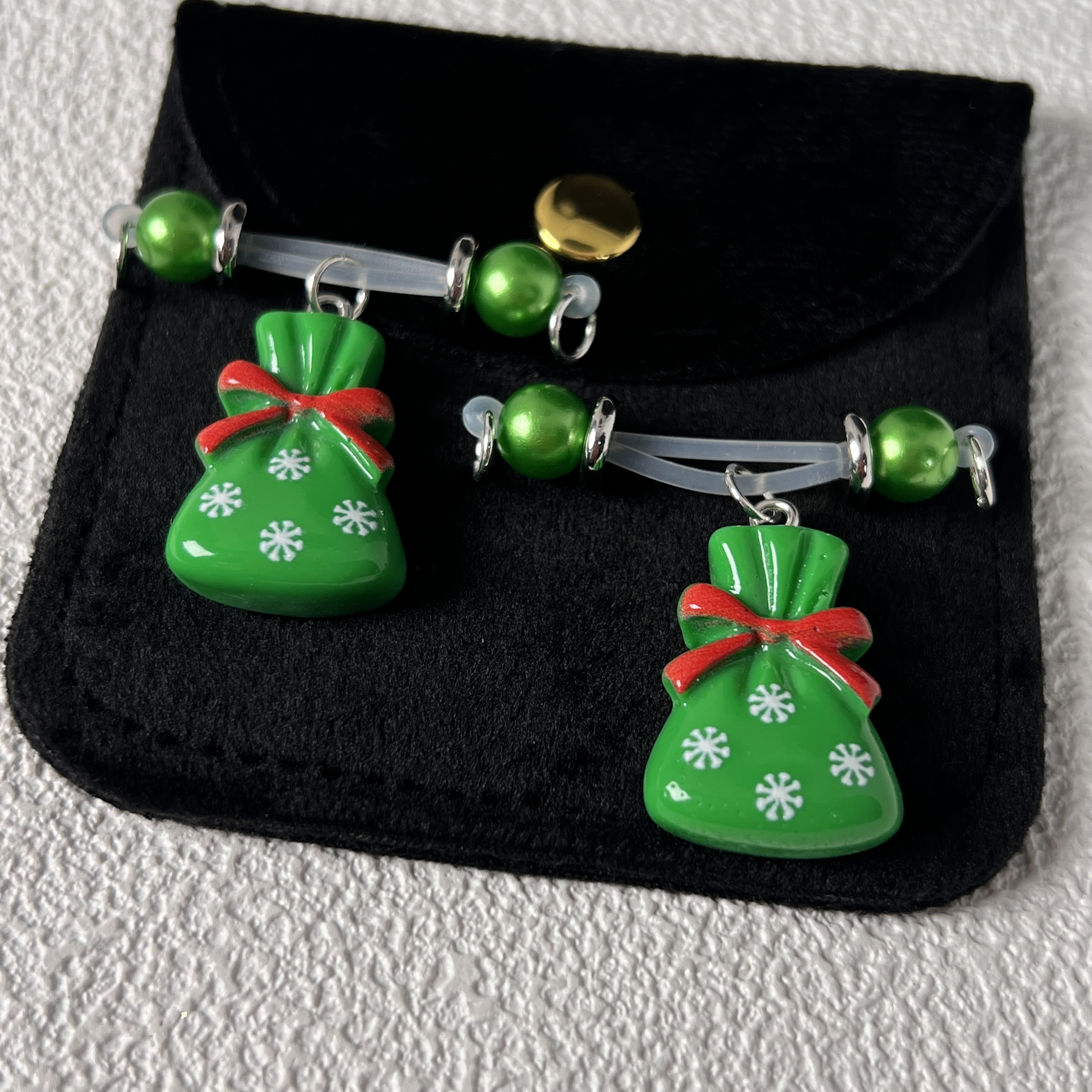 Christmas Candy Bag Charm Nipple Clamps