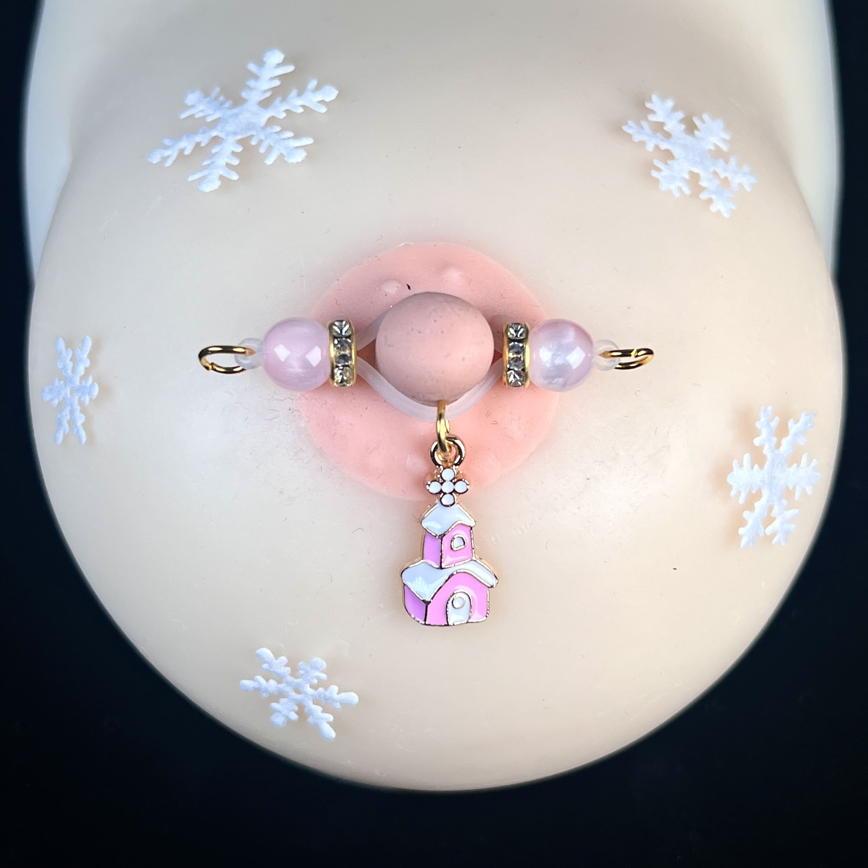 Pink Cottage Christmas Clamps