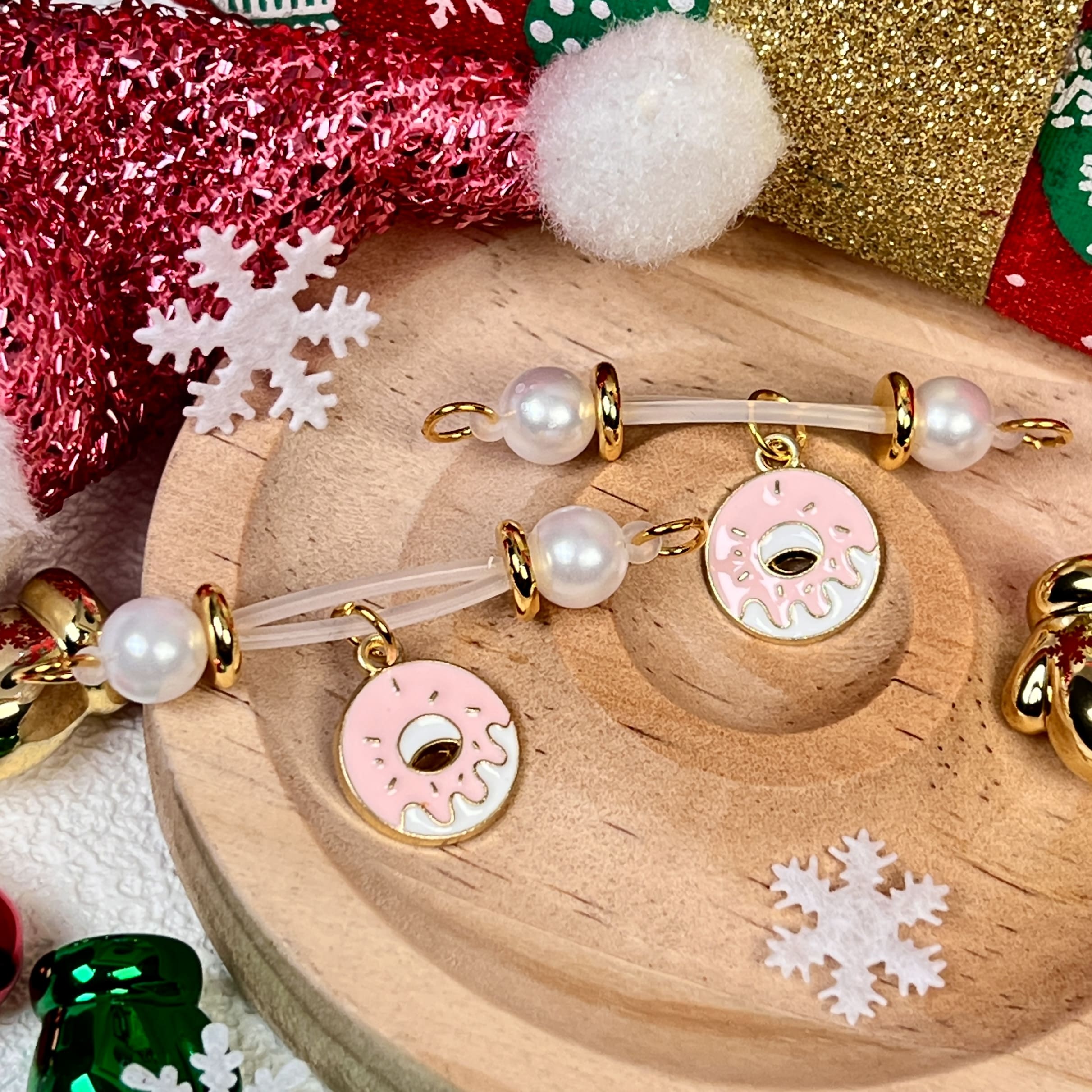 Merry Donut Dangle Clips