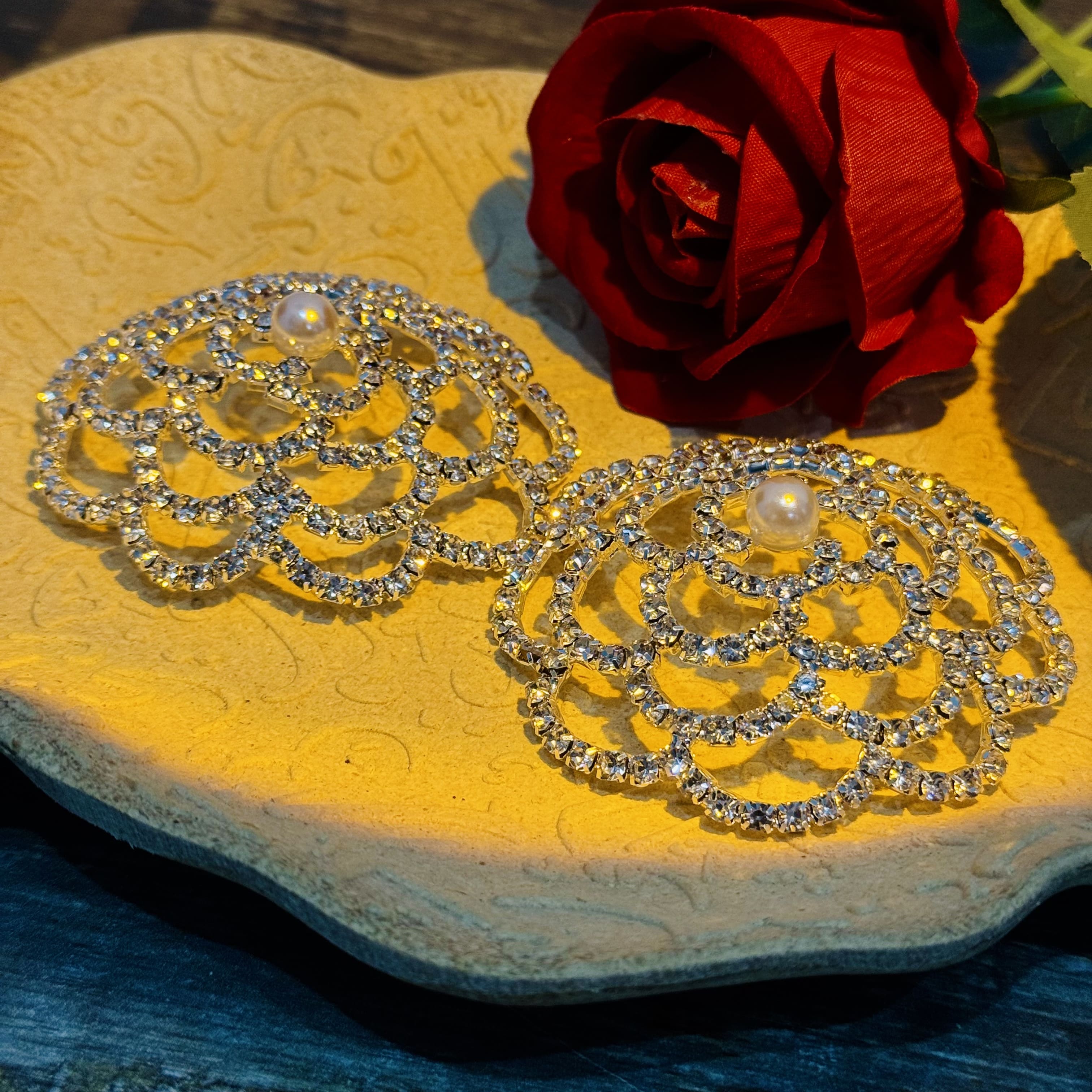 Women's Sexy Pearl Rhinestone Nipple Covers