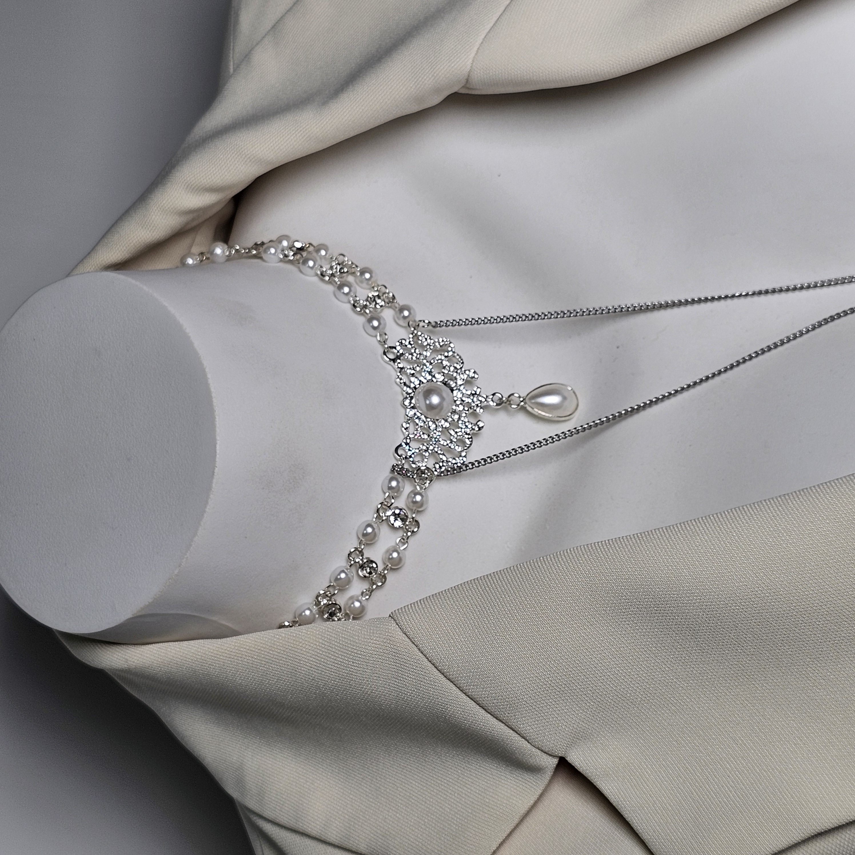 Pearl Nipple Clamp Necklace