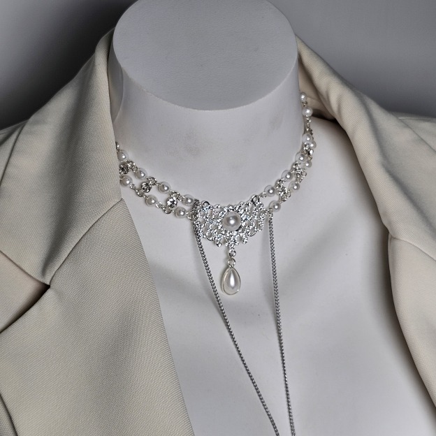 Pearl Nipple Clamp Necklace