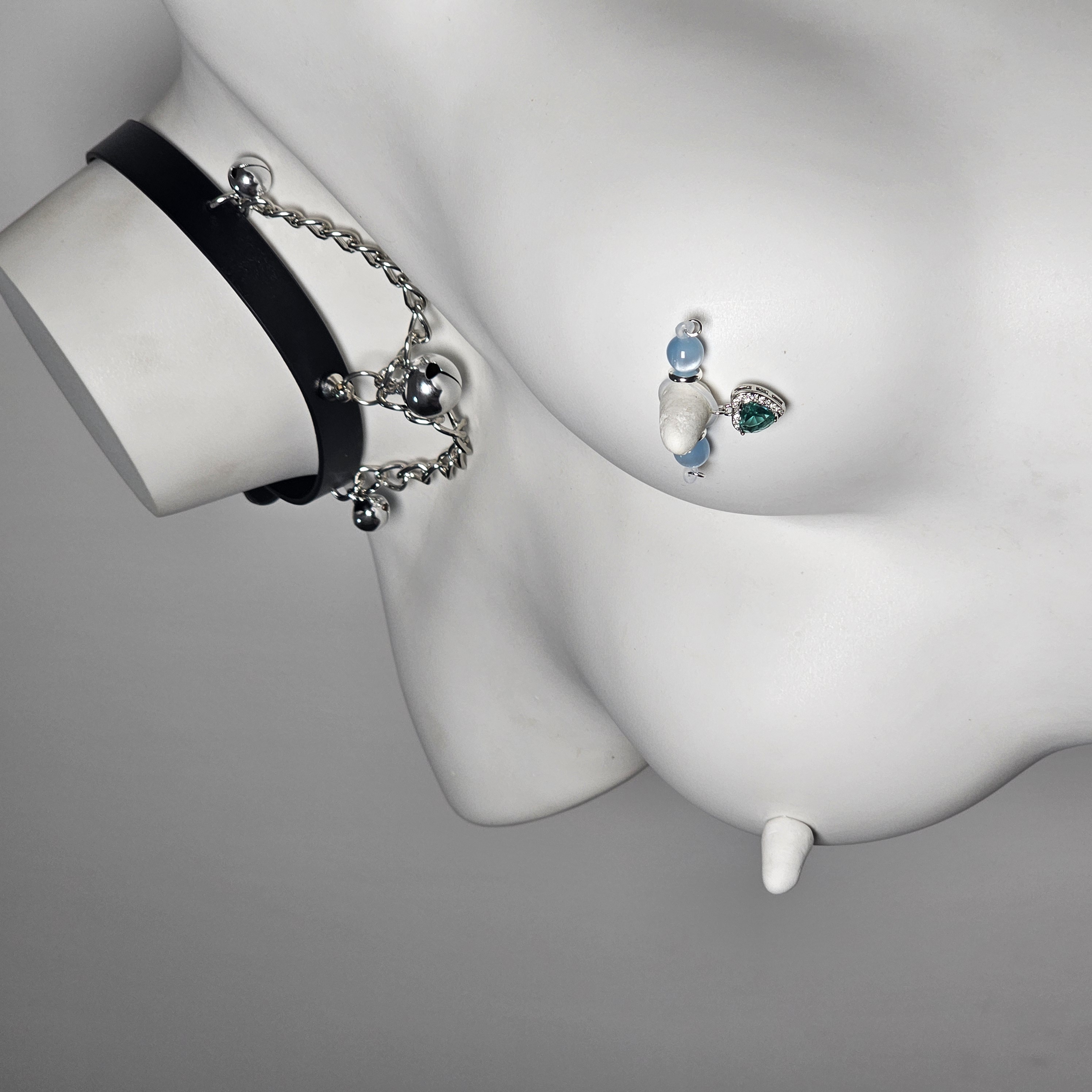 Crystal + Green Gemstone