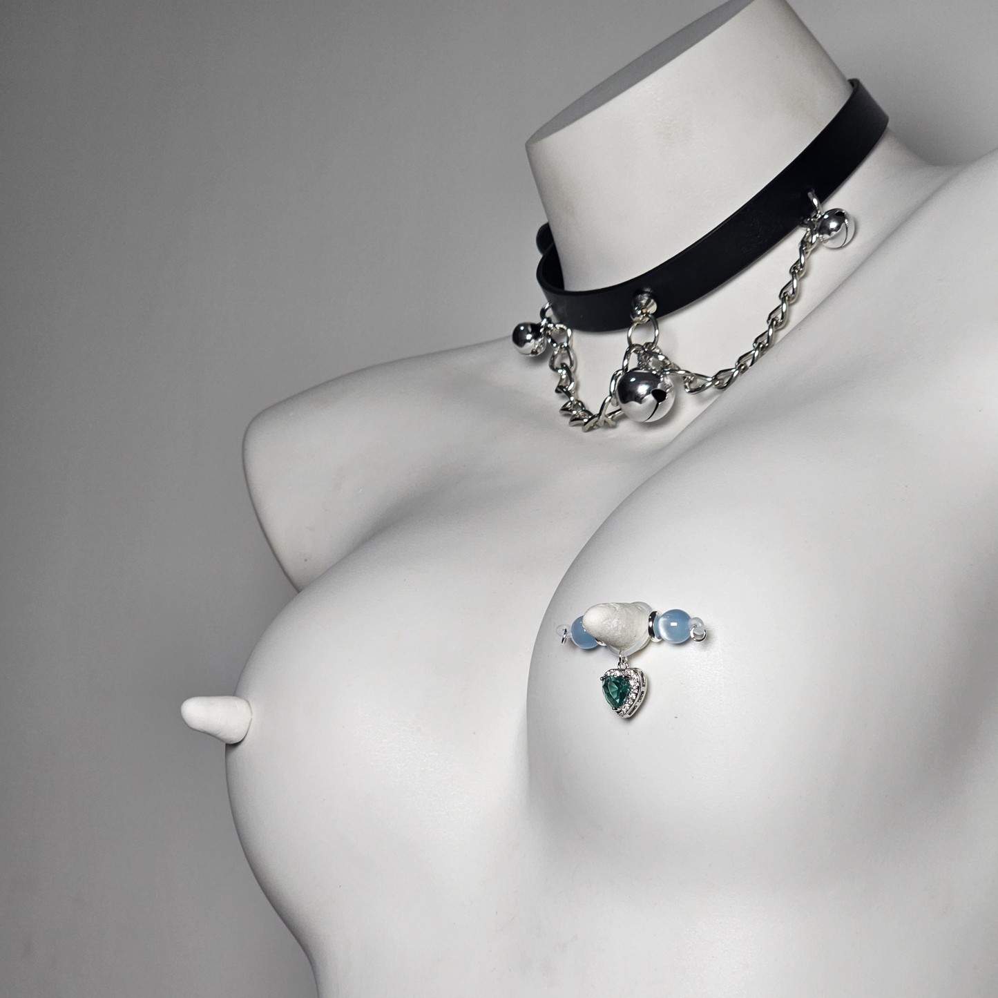 Crystal + Green Gemstone