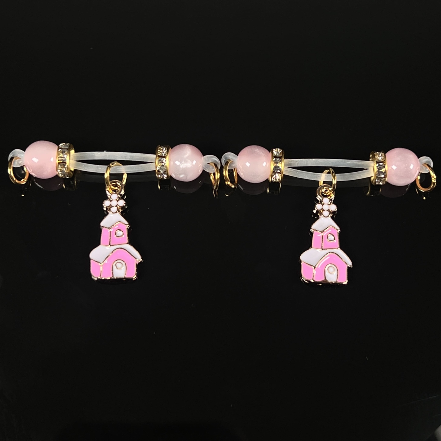Pink Cottage Christmas Clamps