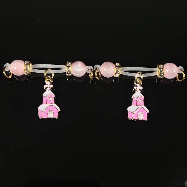 Pink Cottage Christmas Clamps