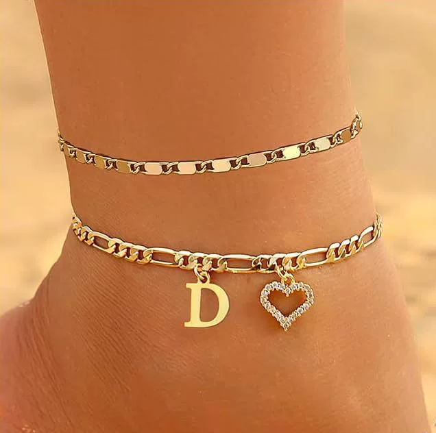 Custom Zircon Pendant Anklet