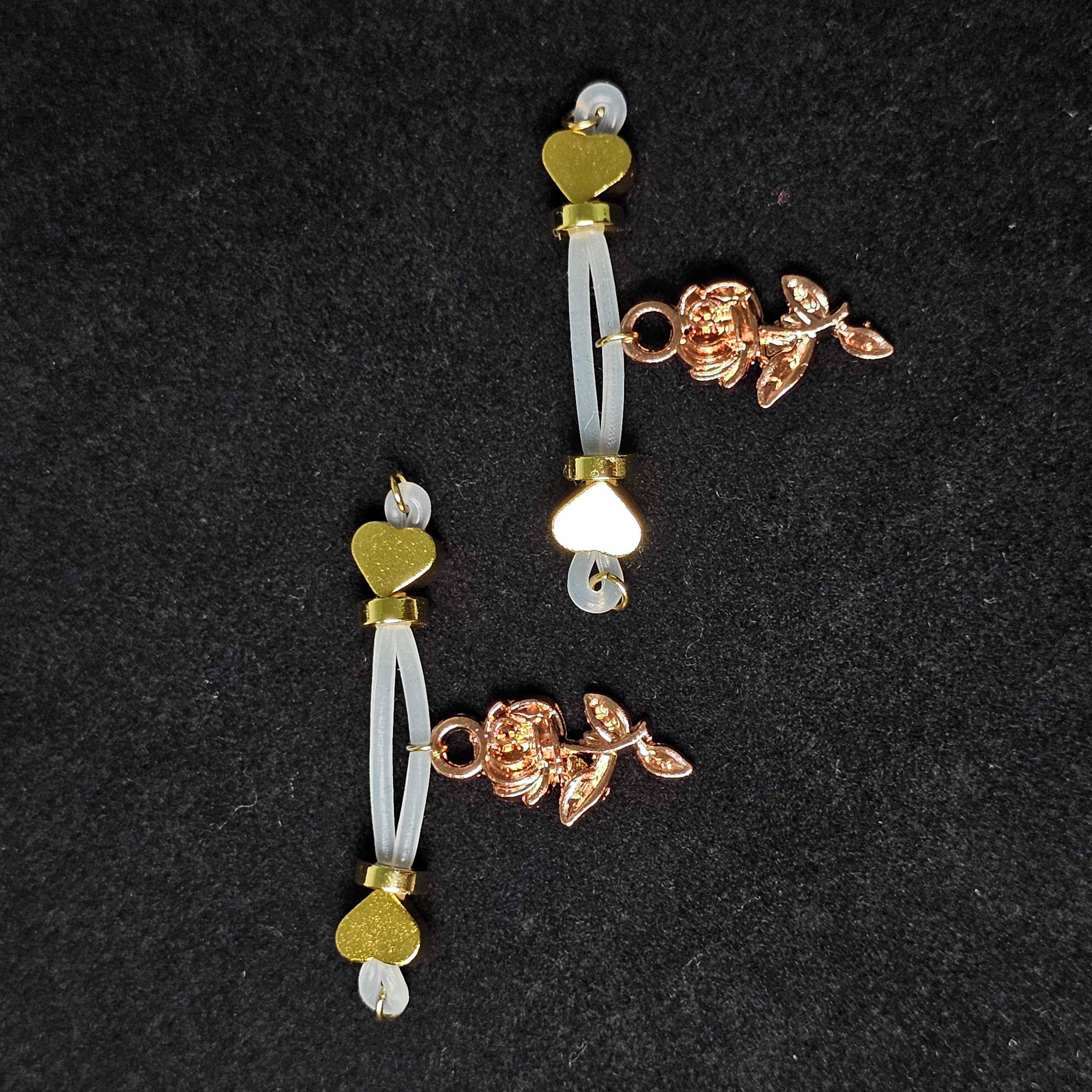 24K gold nipple rose