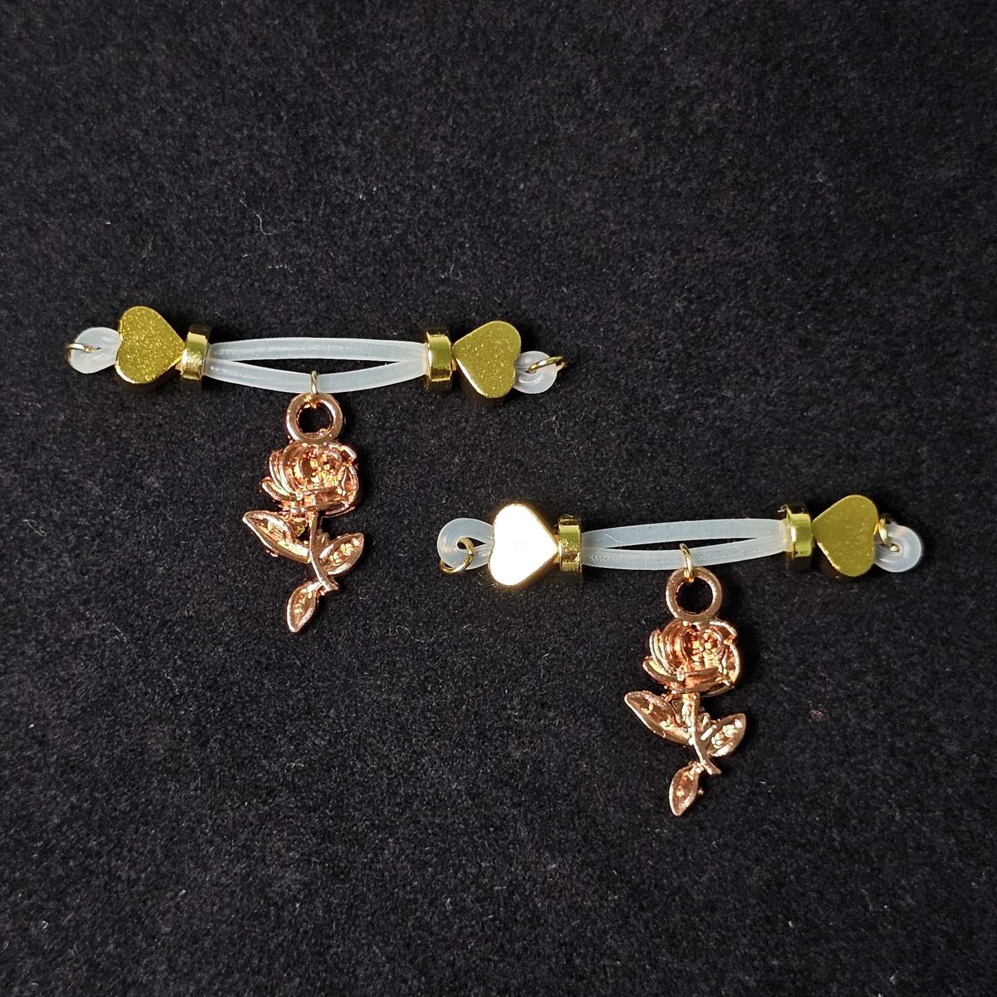 24K gold nipple rose