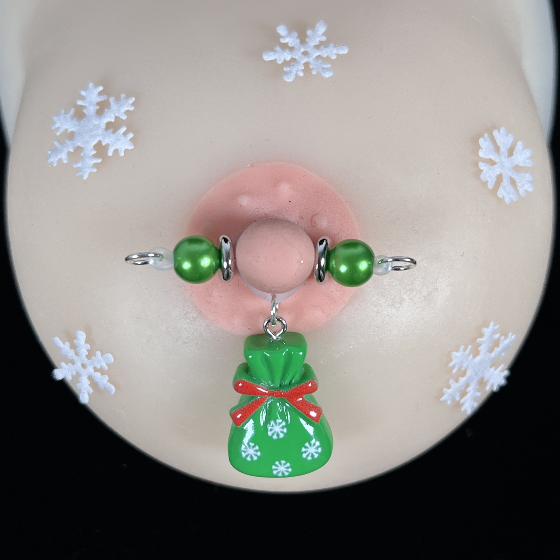 Christmas Candy Bag Charm Nipple Clamps