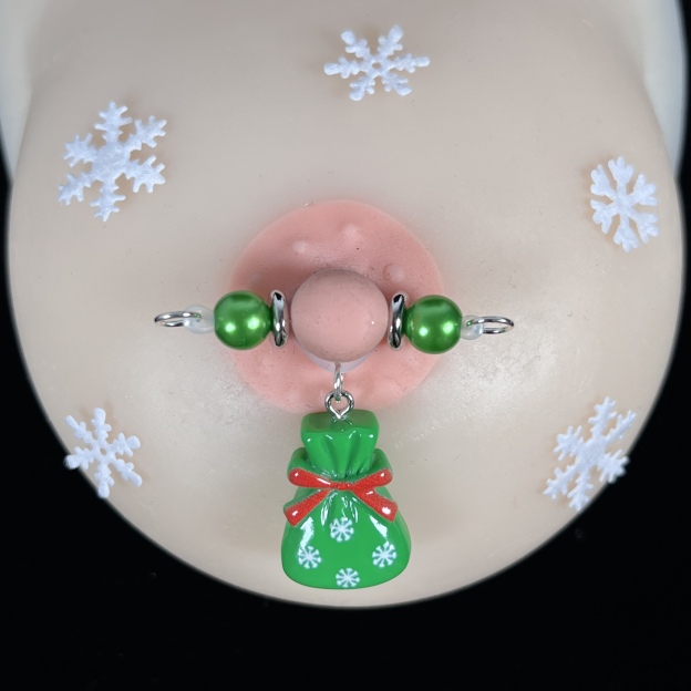 Christmas Candy Bag Charm Nipple Clamps