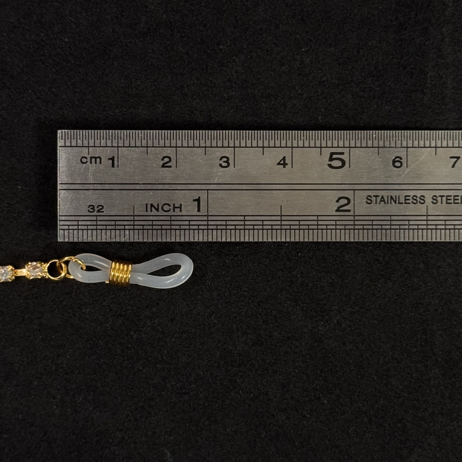 Gold-plated sapphire nipple chain