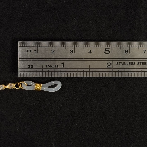 Gold-plated sapphire nipple chain