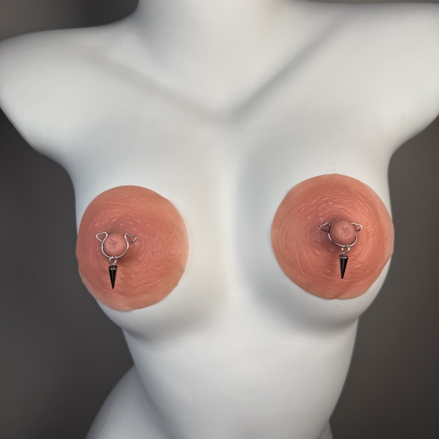 No-piercing personalized nipple rings