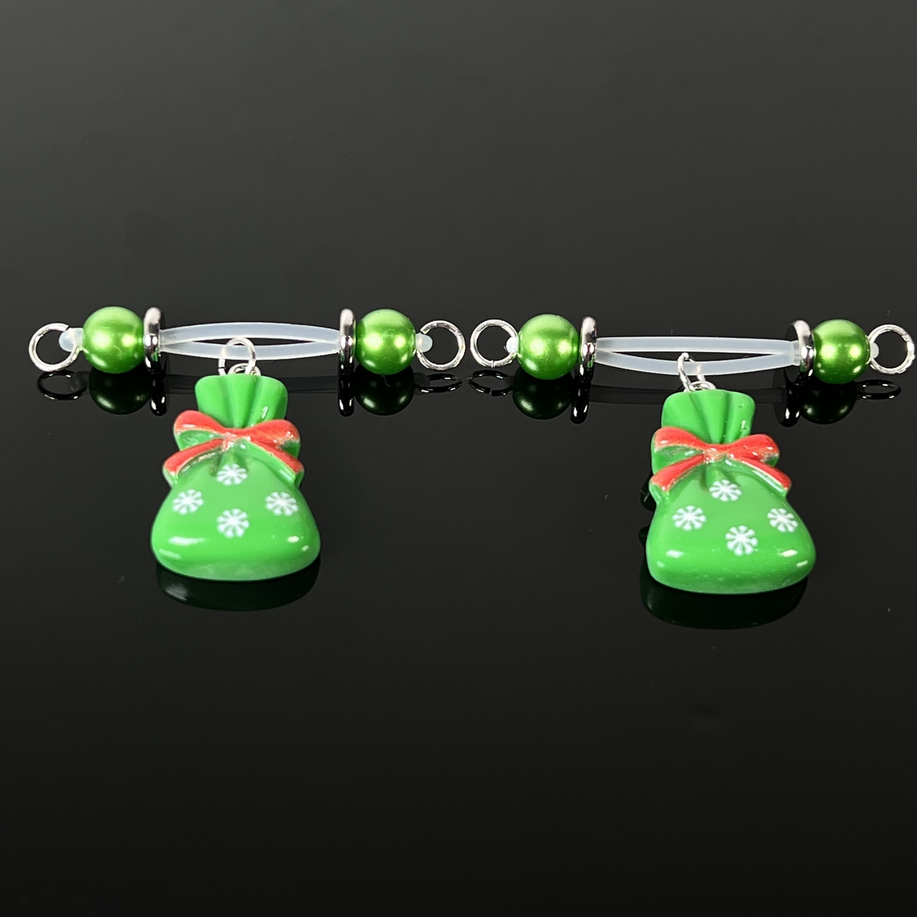 Christmas Candy Bag Charm Nipple Clamps