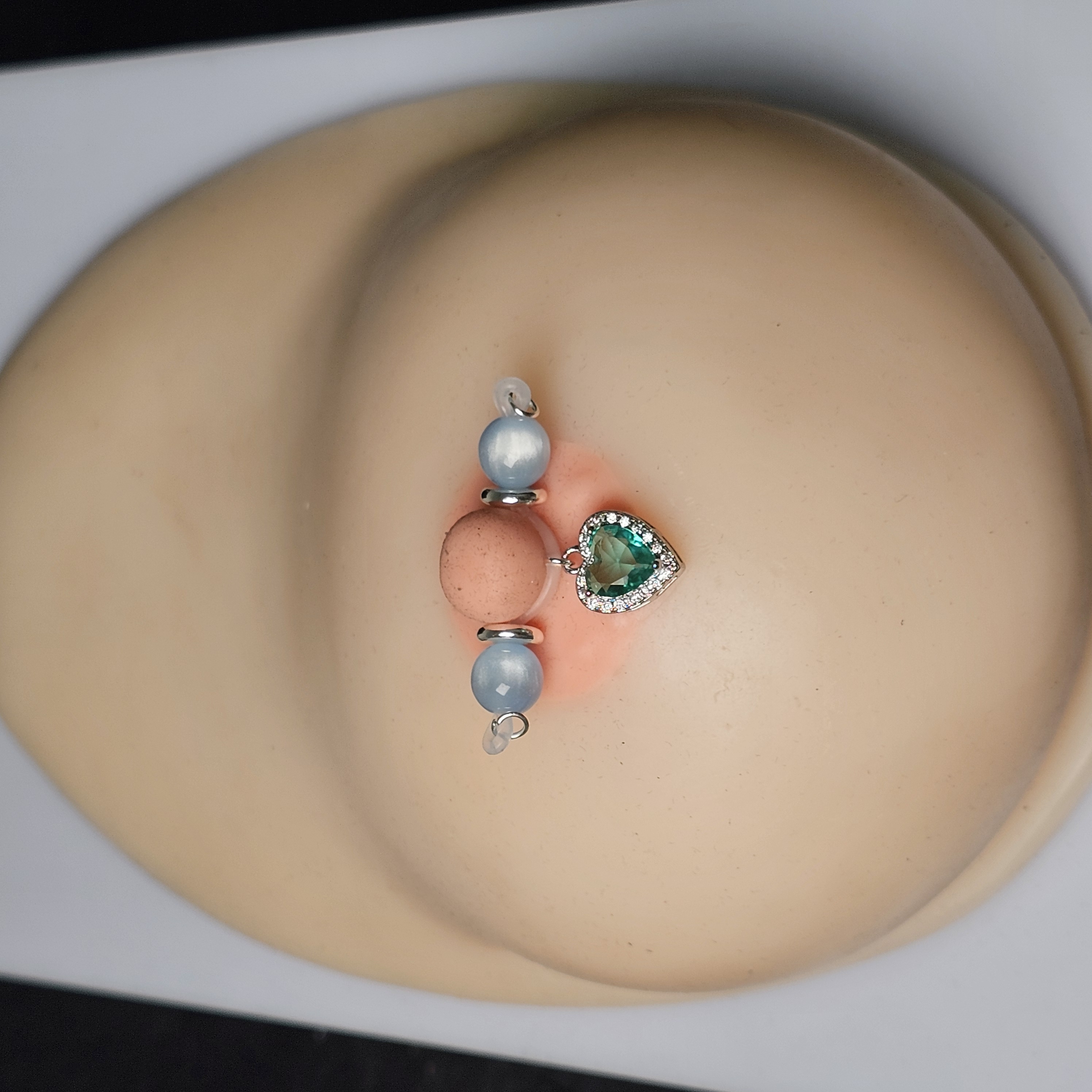 Crystal + Green Gemstone