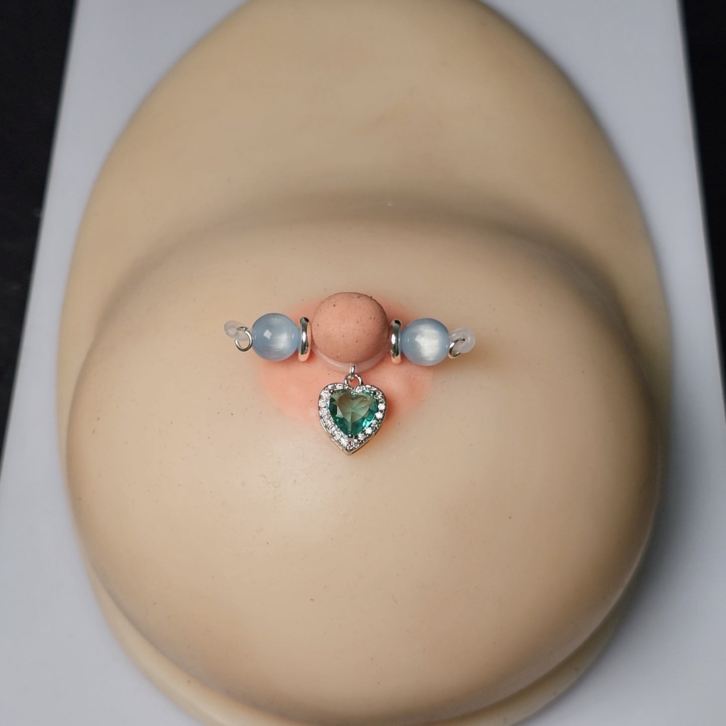 Crystal + Green Gemstone